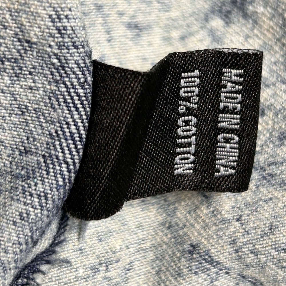 Distressed Denim Long Jacket - Picture 6 of 6